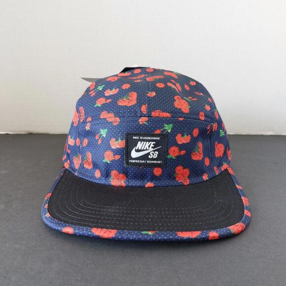 NEW Nike SB Panel Hat Cap 5 Panel One Size  Skate Boarding Roses Floral